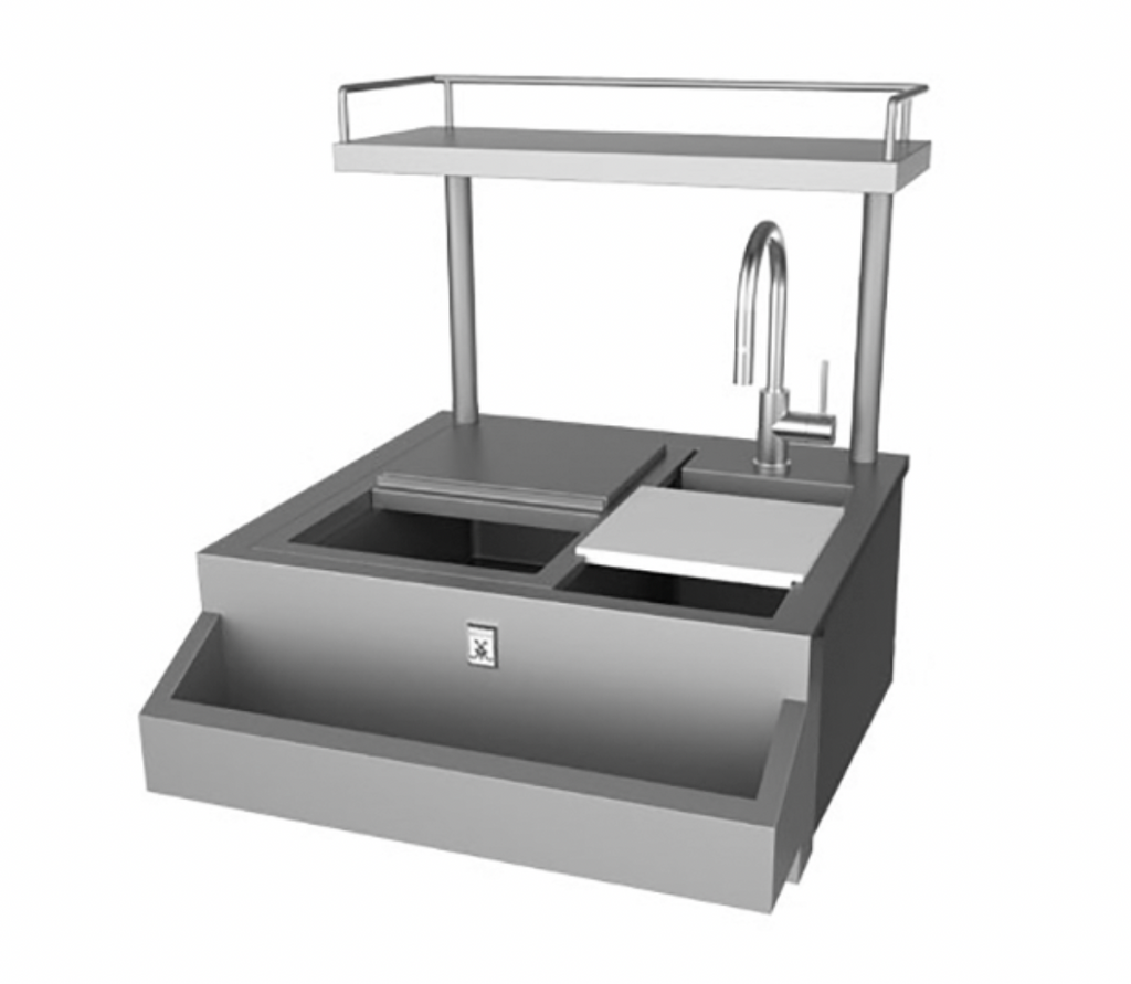 Hestan - 30" Outdoor Refreshment Center w/ High Shelf