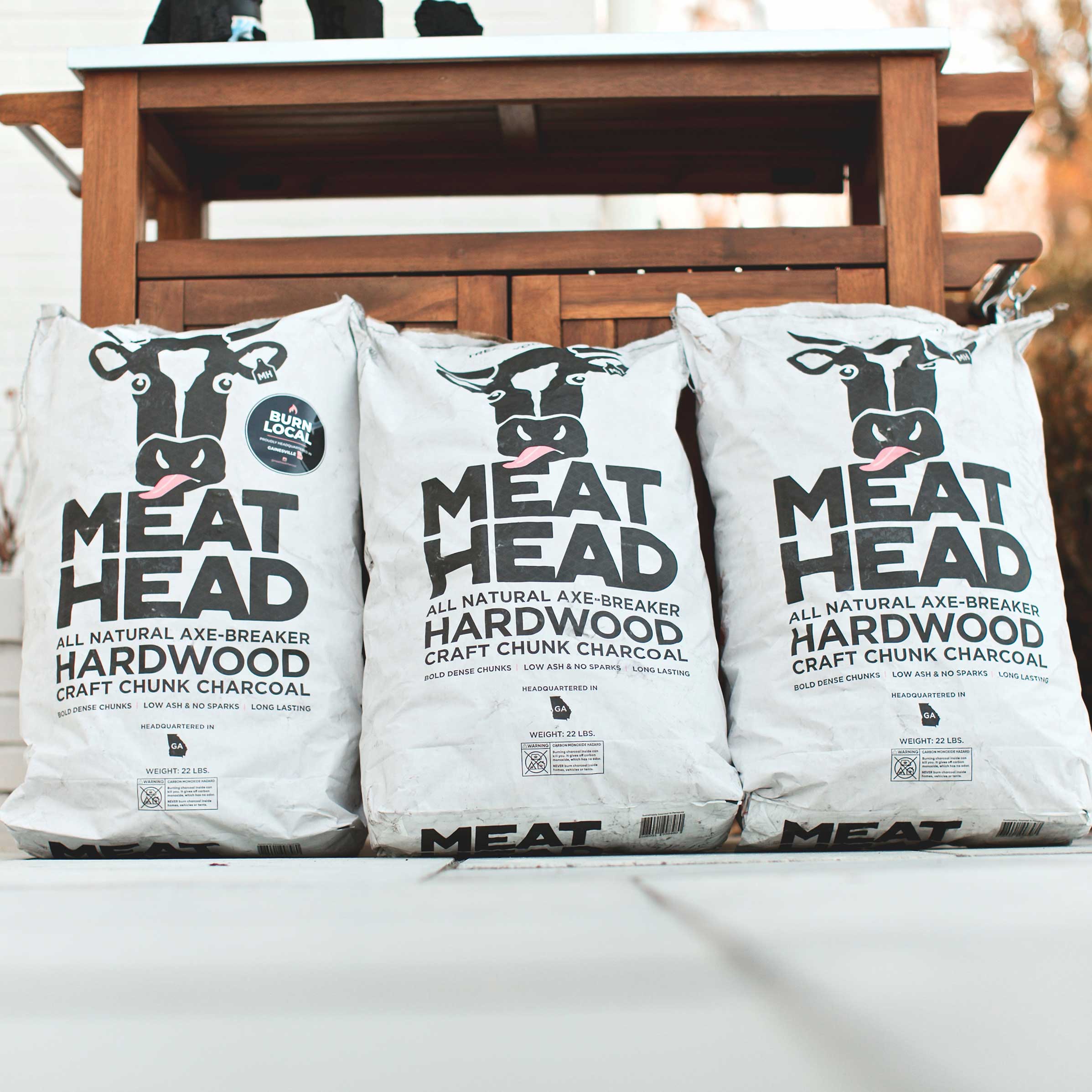 Meat Head Charcoal - Hardwood Craft Chunk Charcoal