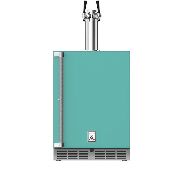 Hestan - 24" Outdoor Double Faucet Beer Dispenser
