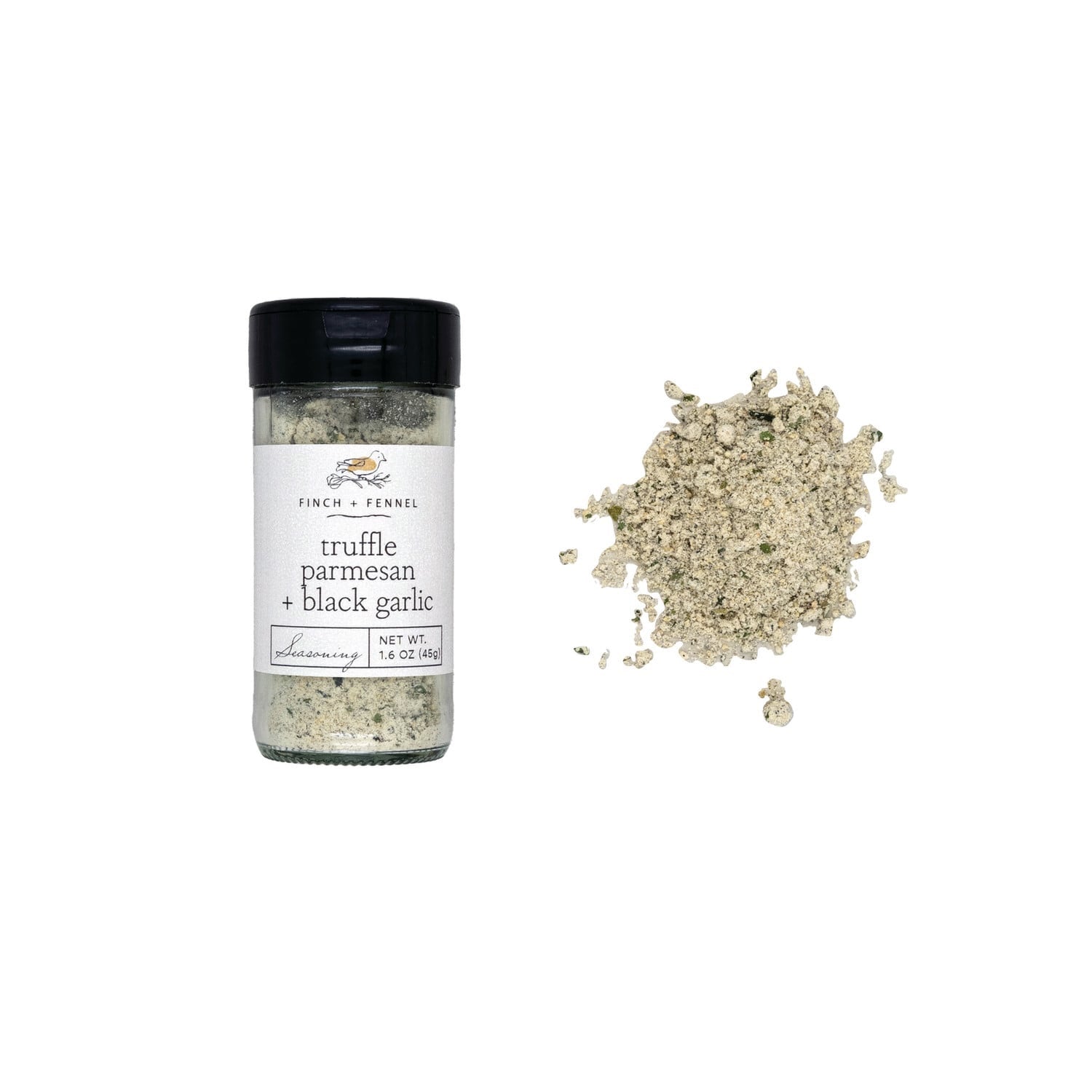 Finch + Fennel - Truffle Parmesan + Black Garlic Seasoning