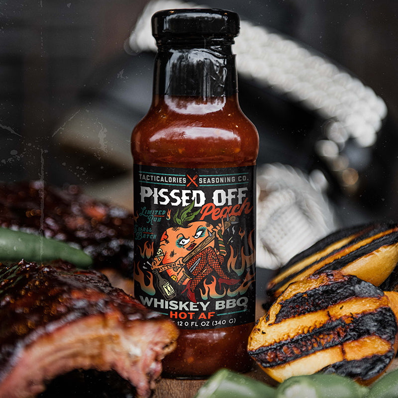 Tacticalories - Pissed Off Peach Bourbon BBQ Sauce
