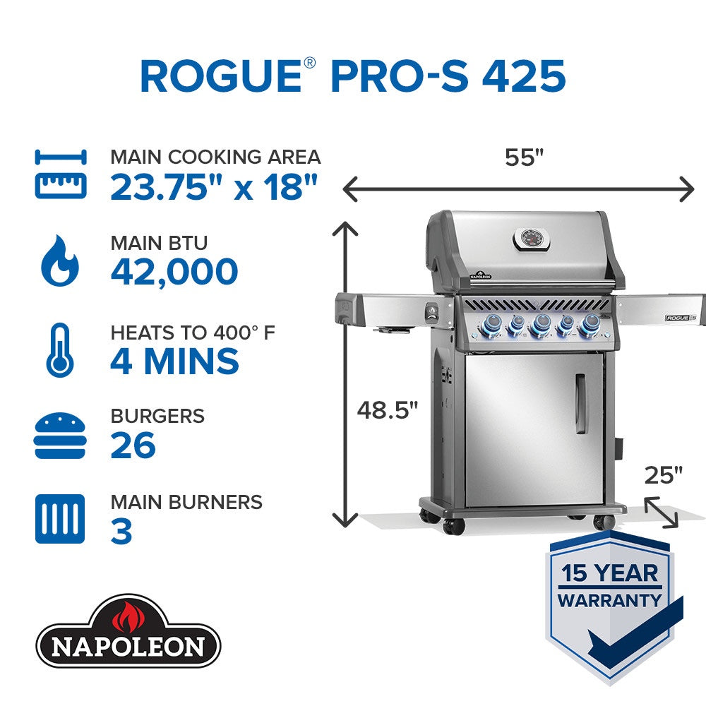 Napoleon - Rogue Pro-S 425 - Stainless
