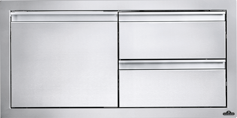 Napoleon - 36" x 16" Single Door & Double Drawer Combo