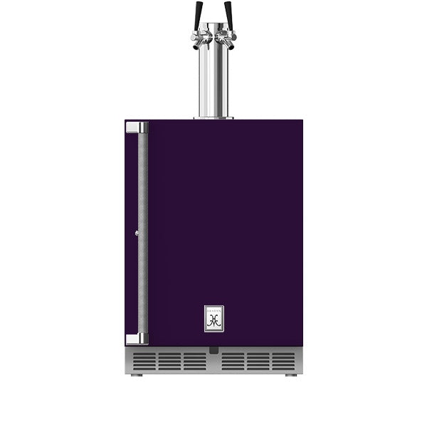 Hestan - 24" Outdoor Double Faucet Beer Dispenser