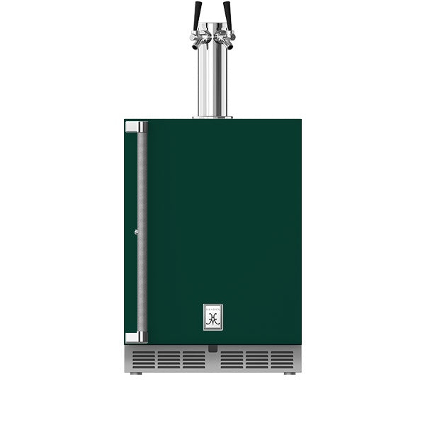 Hestan - 24" Outdoor Double Faucet Beer Dispenser