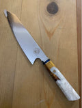 Spaceman Knives - Nebula Kiritsuke 8" Moonstone White Knife