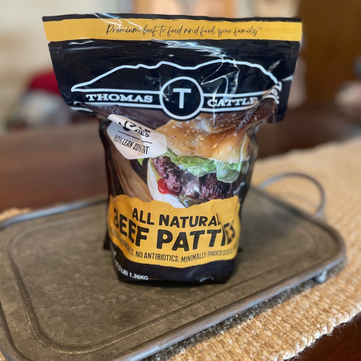 Thomas Cattle Company - Ground Beef Patty Resealable Bag