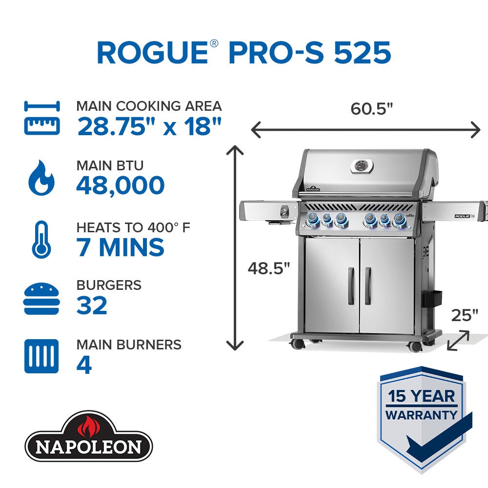 Napoleon - Rogue Pro-S 525 - Stainless