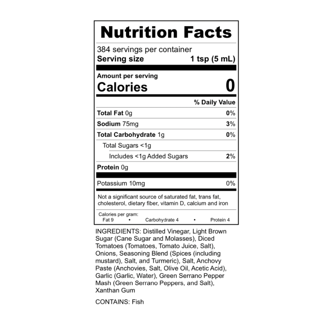 Bear & Burton's - Original W Sauce 64 oz