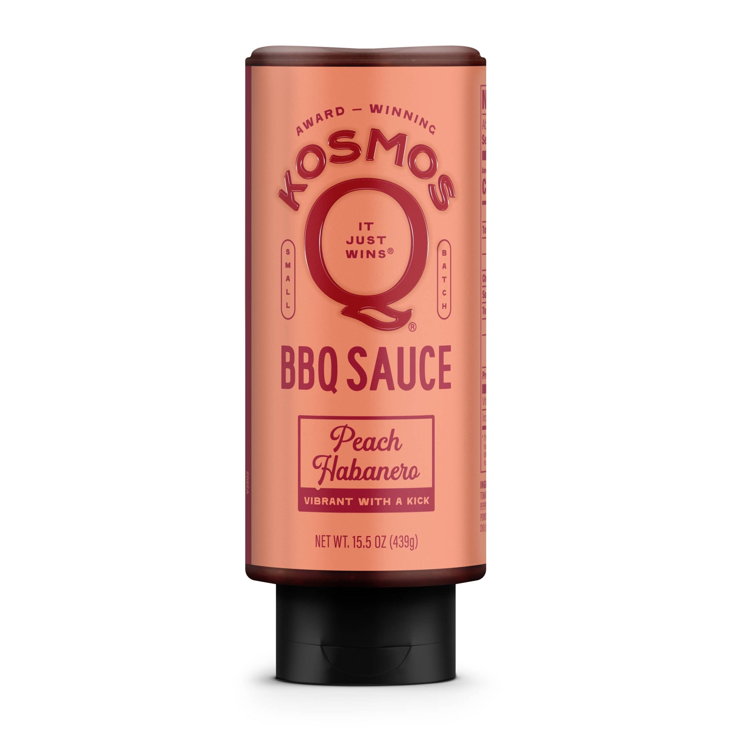 Kosmos Q - Peach Habanero BBQ Sauce (15.5 oz)
