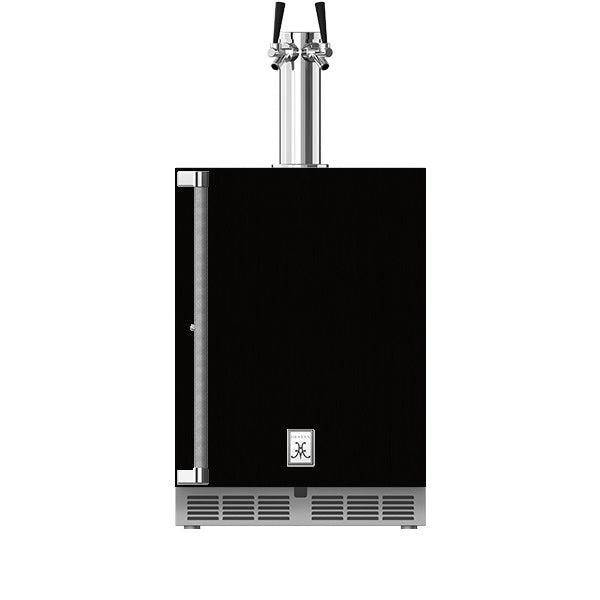 Hestan - 24" Outdoor Double Faucet Beer Dispenser