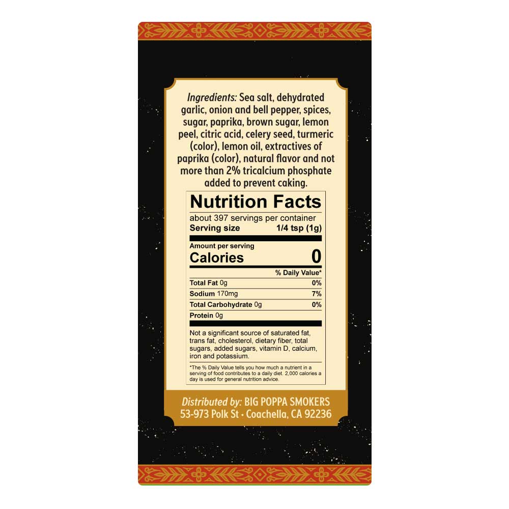 Big Poppa's - Double Secret Steak Seasoning