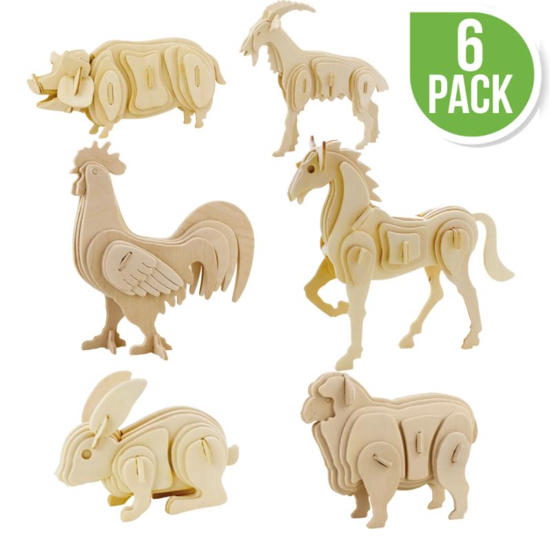 Hands Craft - 3D Wooden Puzzle - Farm Animals