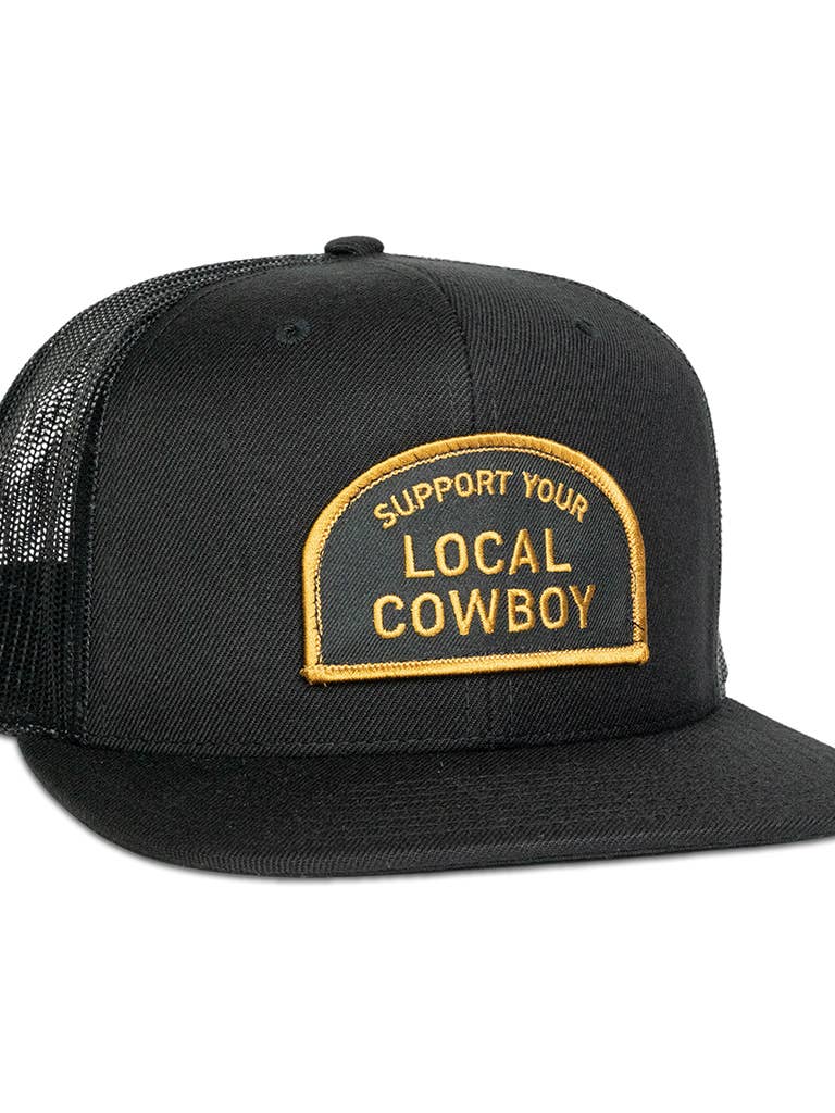 Cowboy Cool - Support Your Local Cowboy - Black