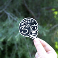 Squatchy - Safety Third Waterproof Vinyl Sticker