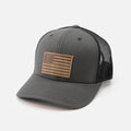 Range Leather Co - American Flag Hat - Gray