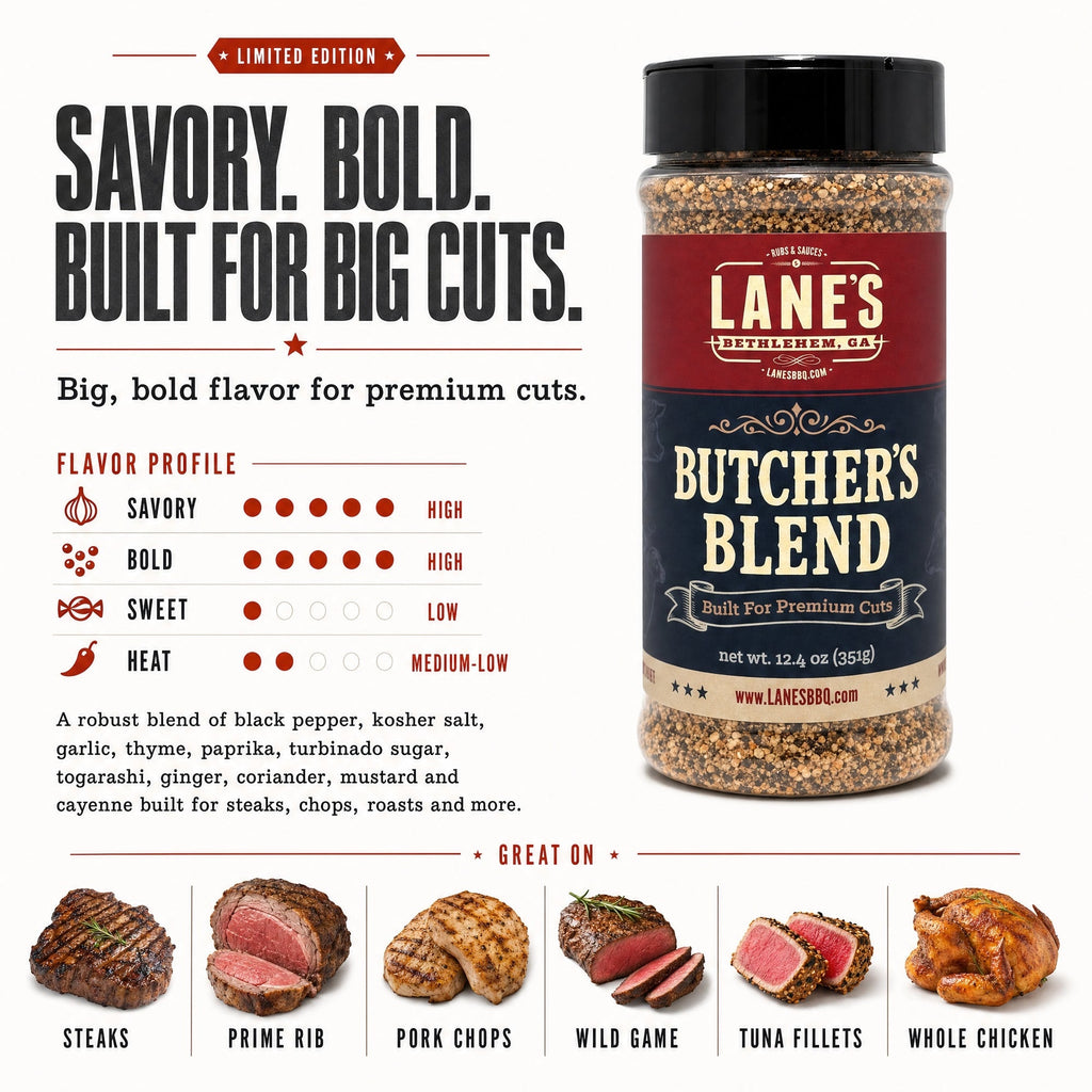 Lane's BBQ - Butcher's Blend Steak & Beef Rub