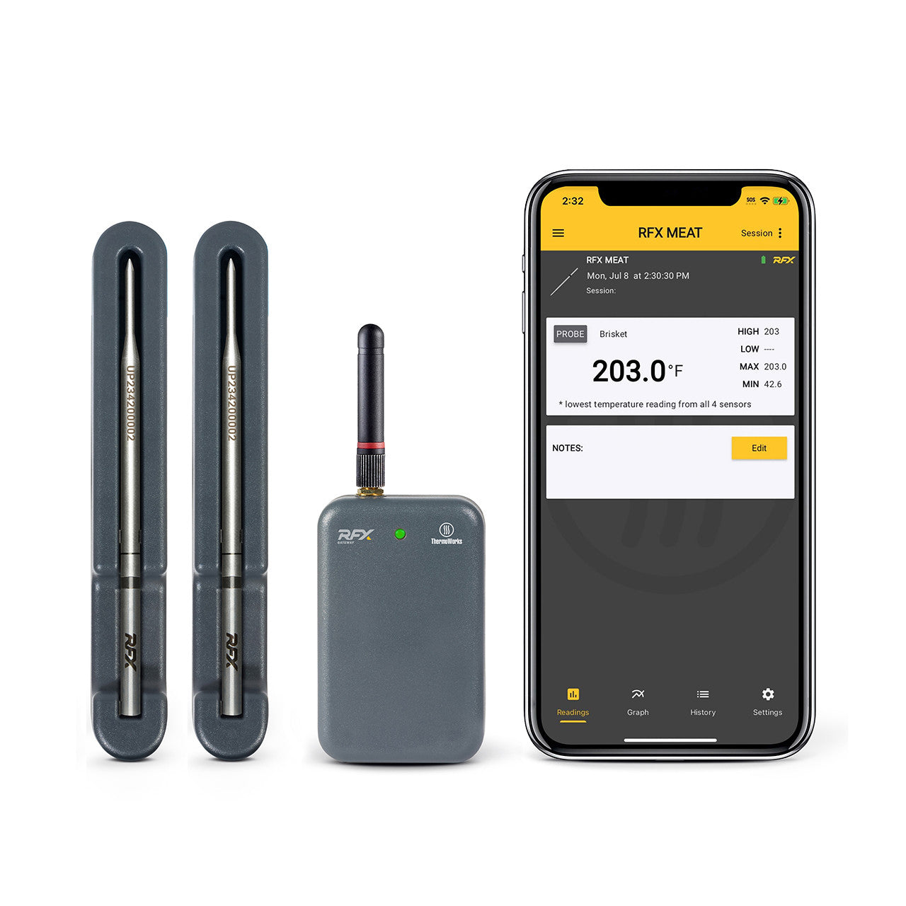Thermoworks - RFX Wireless Probe Starter Kit - 2 Probes