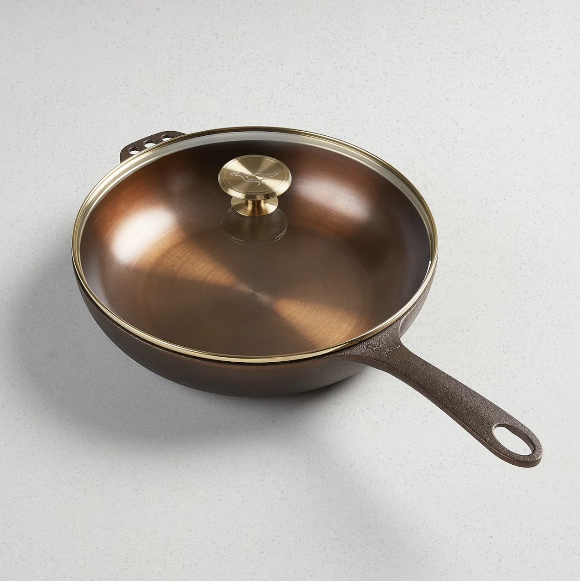 Smithey Ironware - No. 11 Deep Skillet + Glass Lid