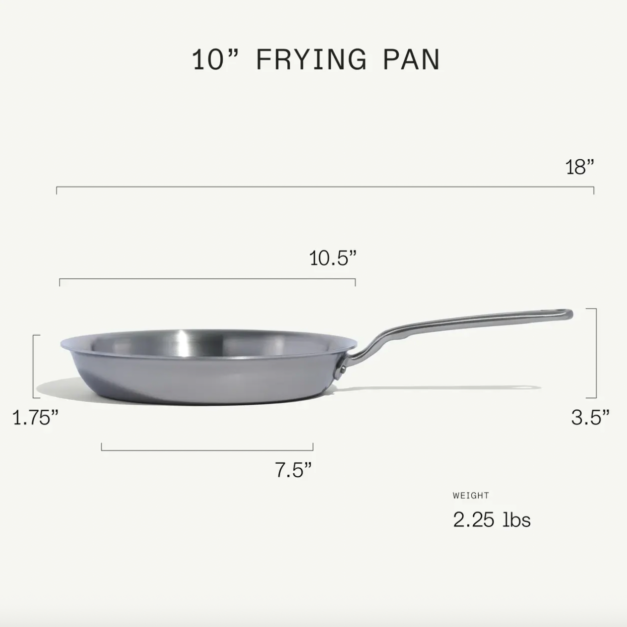 Made In - 10" Stainless Steel Italian Frying Pan
