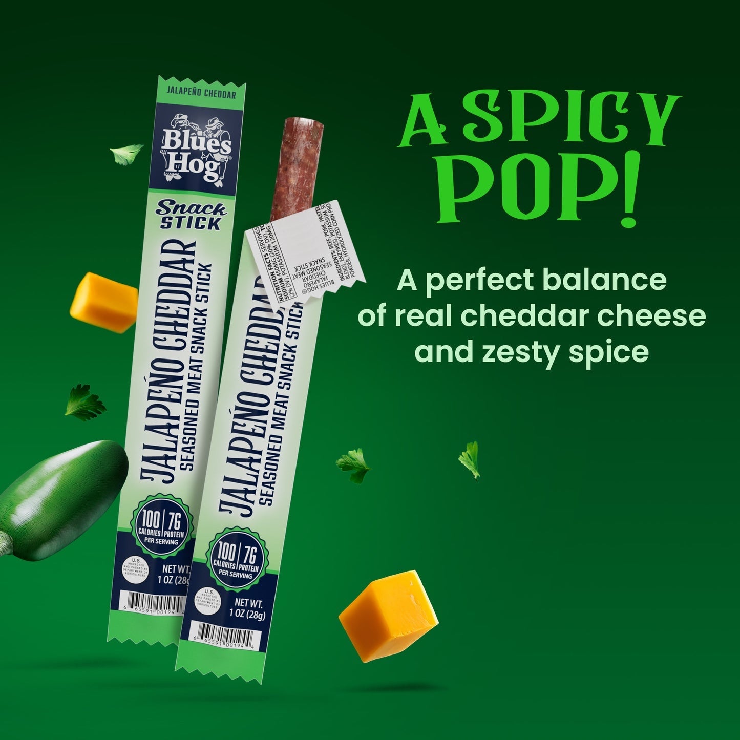 Blues Hog - Jalapeno Cheddar Snack Sticks