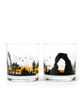 Black Lantern - Desert Landscape Whiskey Glass