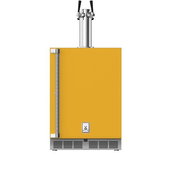 Hestan - 24" Outdoor Double Faucet Beer Dispenser