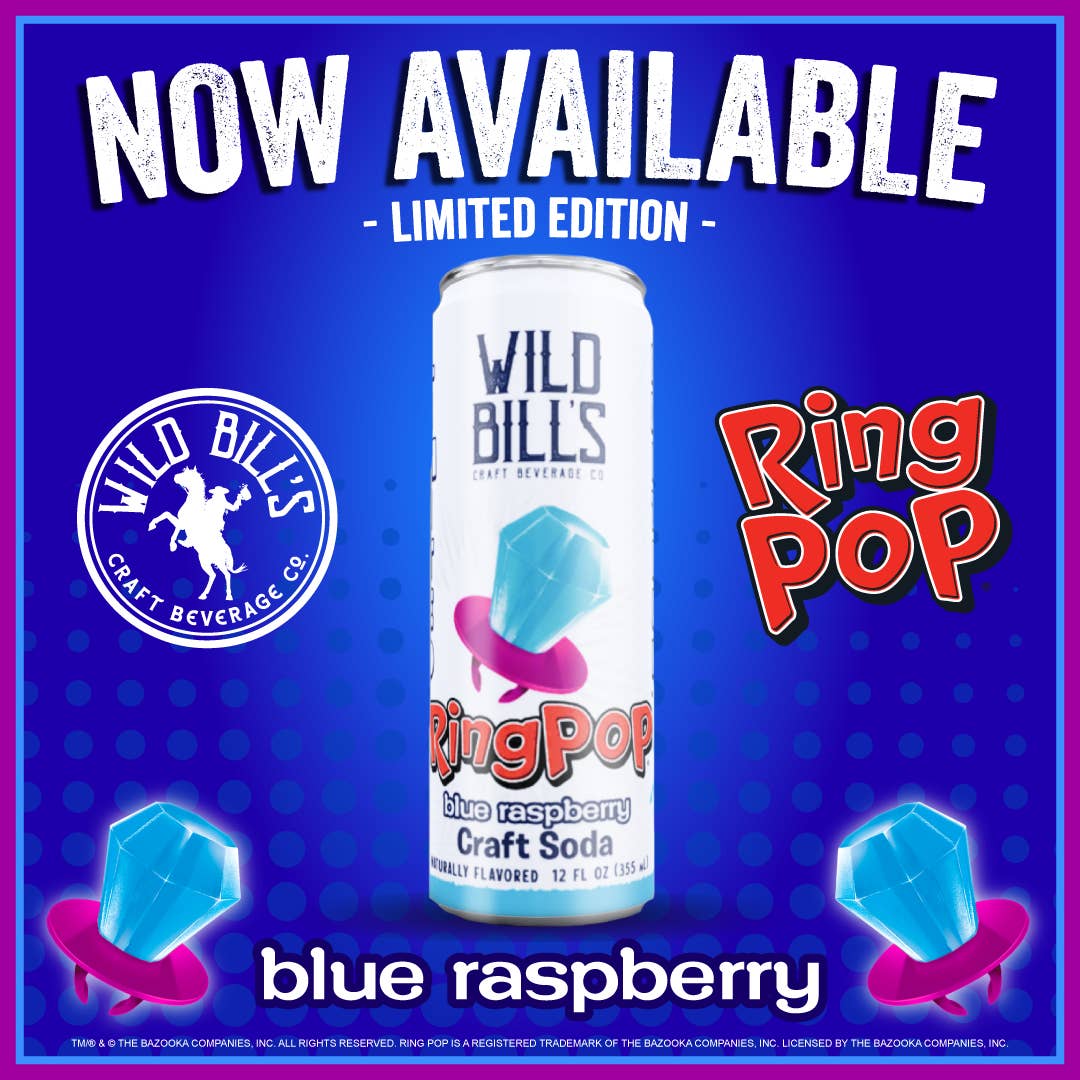 Wild Bill's Craft Beverage - Blue Raspberry Ring Pop