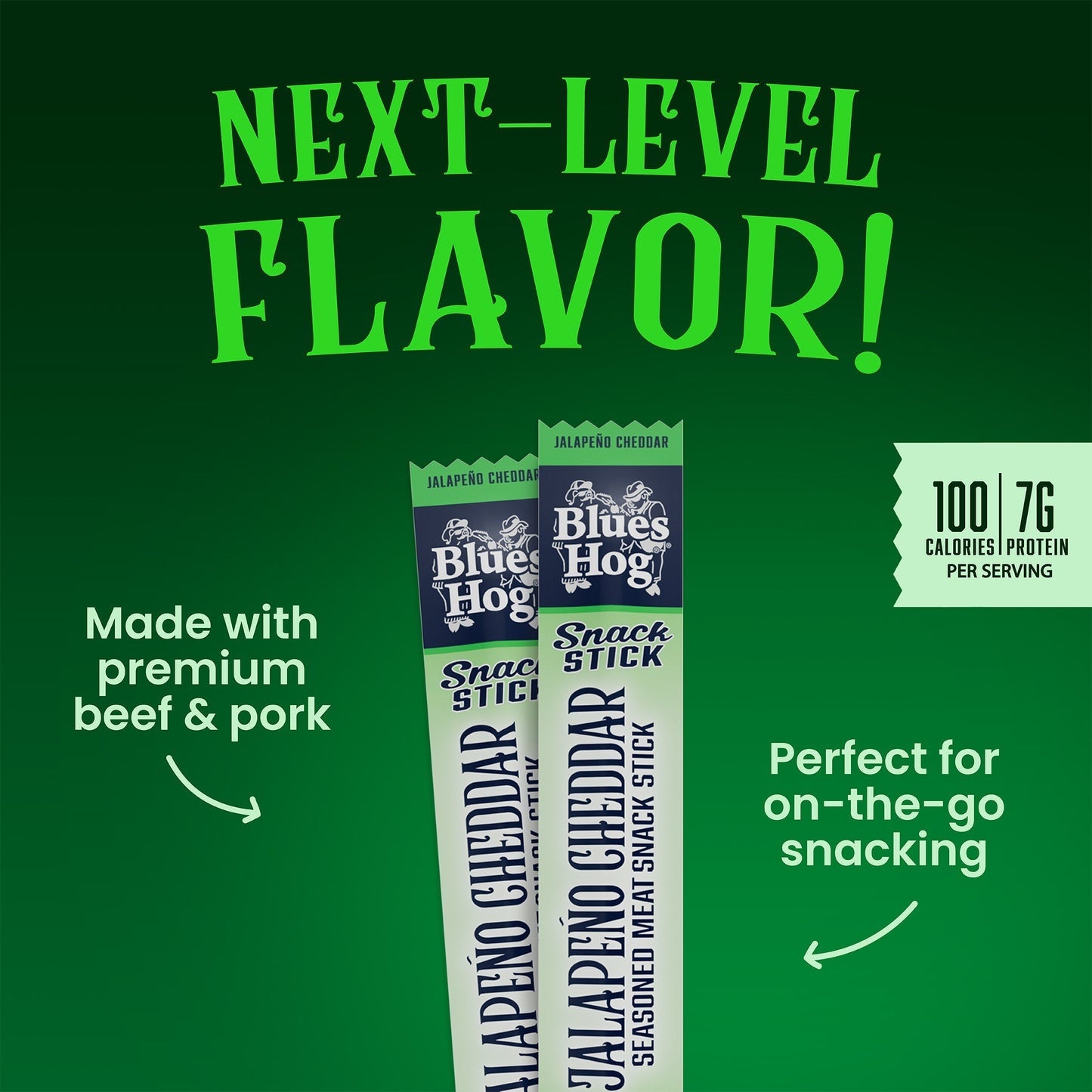 Blues Hog - Jalapeno Cheddar Snack Sticks