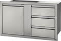 Napoleon - 42" x 24" Large Single Door & Triple Drawer