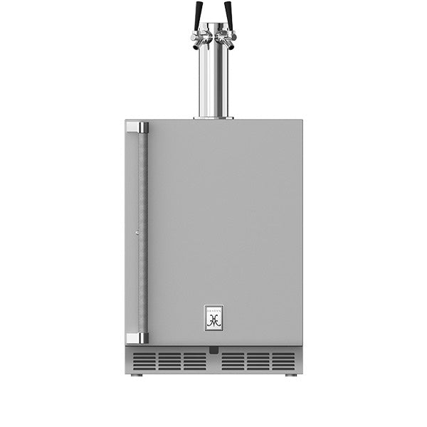 Hestan - 24" Outdoor Double Faucet Beer Dispenser
