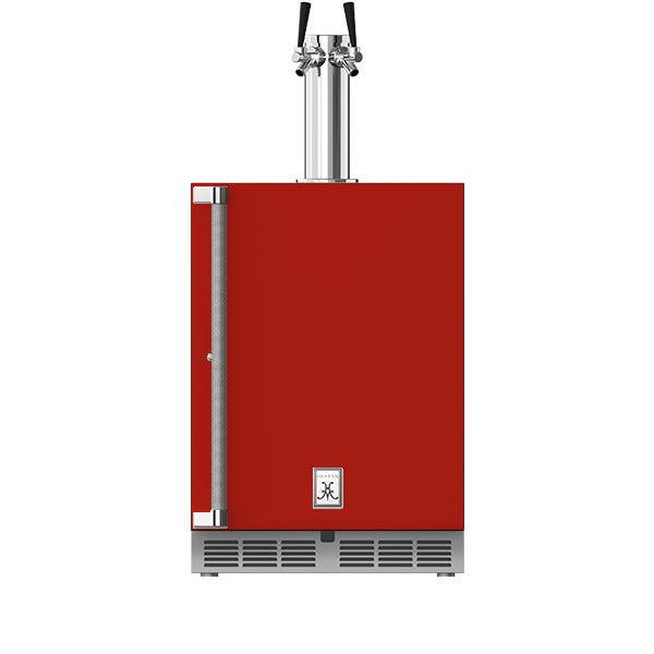 Hestan - 24" Outdoor Double Faucet Beer Dispenser