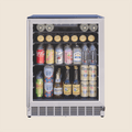 Summerset - 24" 5 Cu Outdoor Rated Refrigerator with/ Glass Door