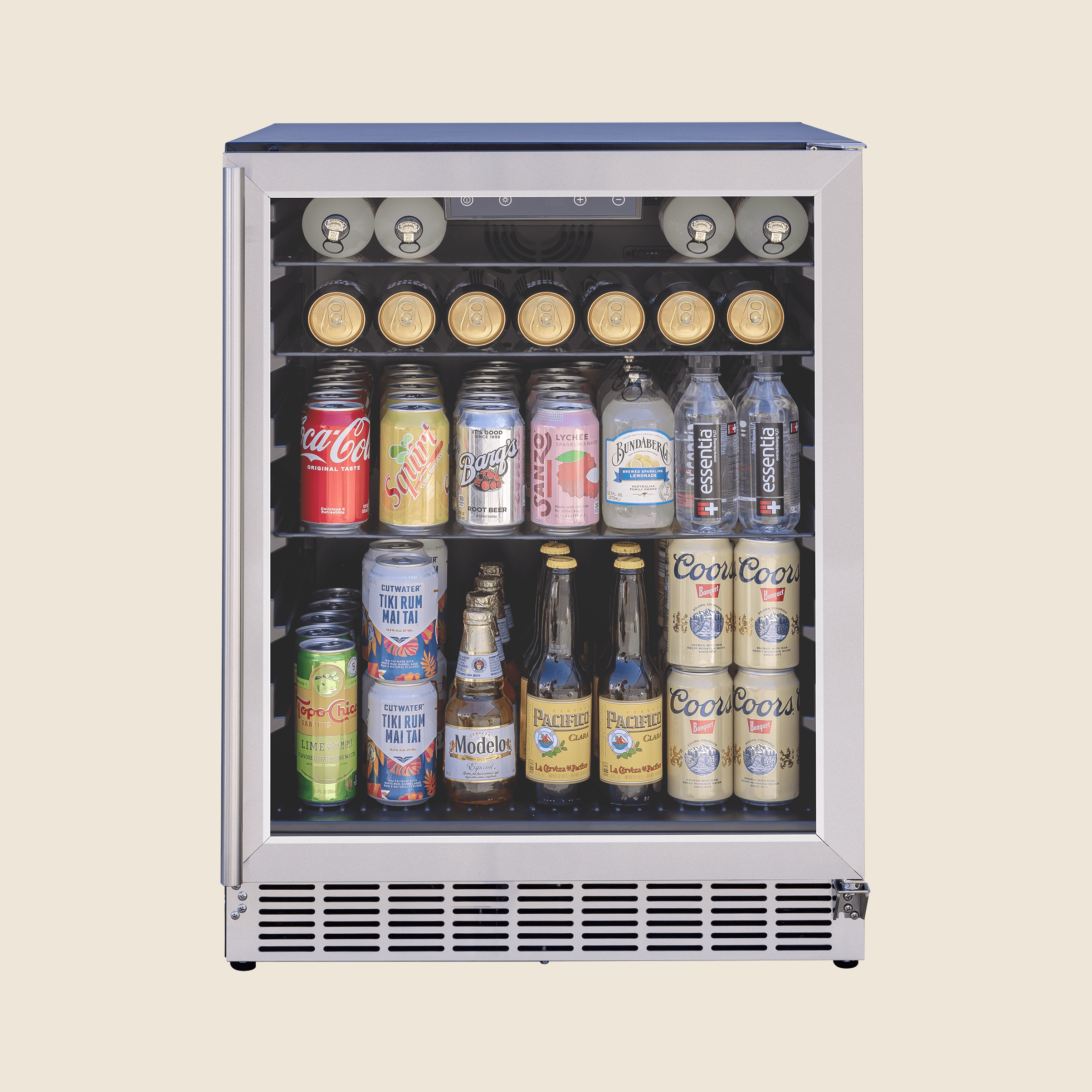 Summerset - 24" 5 Cu Outdoor Rated Refrigerator with/ Glass Door