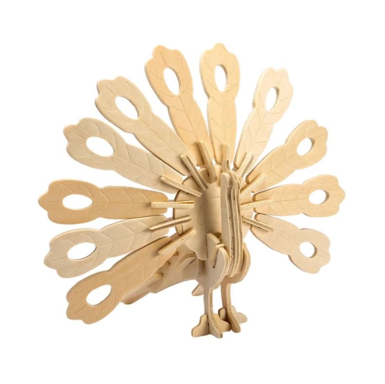 Hands Craft - 3D Wooden Puzzle - Peacock