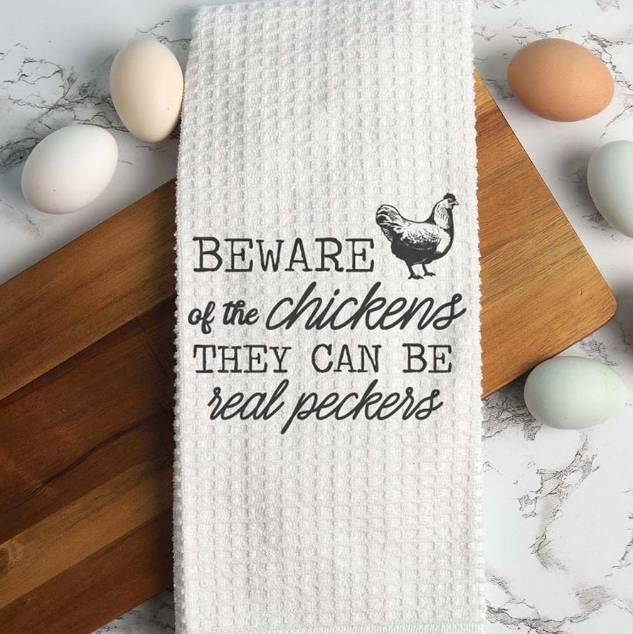 Canary Road - Beware of Chickens Kitchen Towel