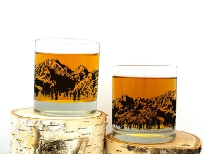 Black Lantern - Mountain Range Whiskey Glasses